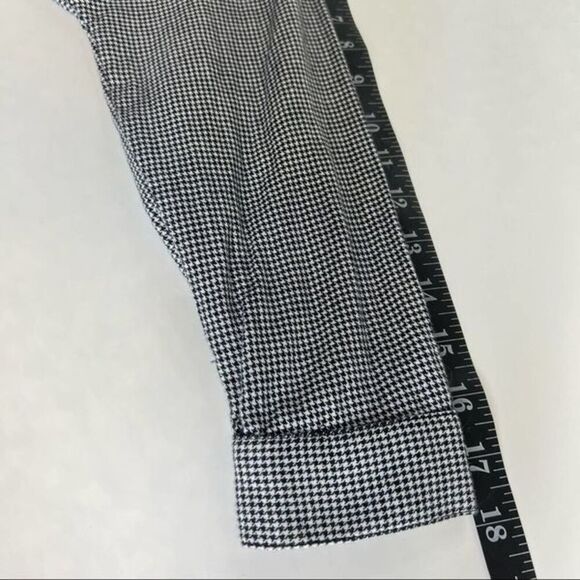 JOIE women’s x-Small XS Houndstooth Button down cotton shirt - Picture 7 of 12